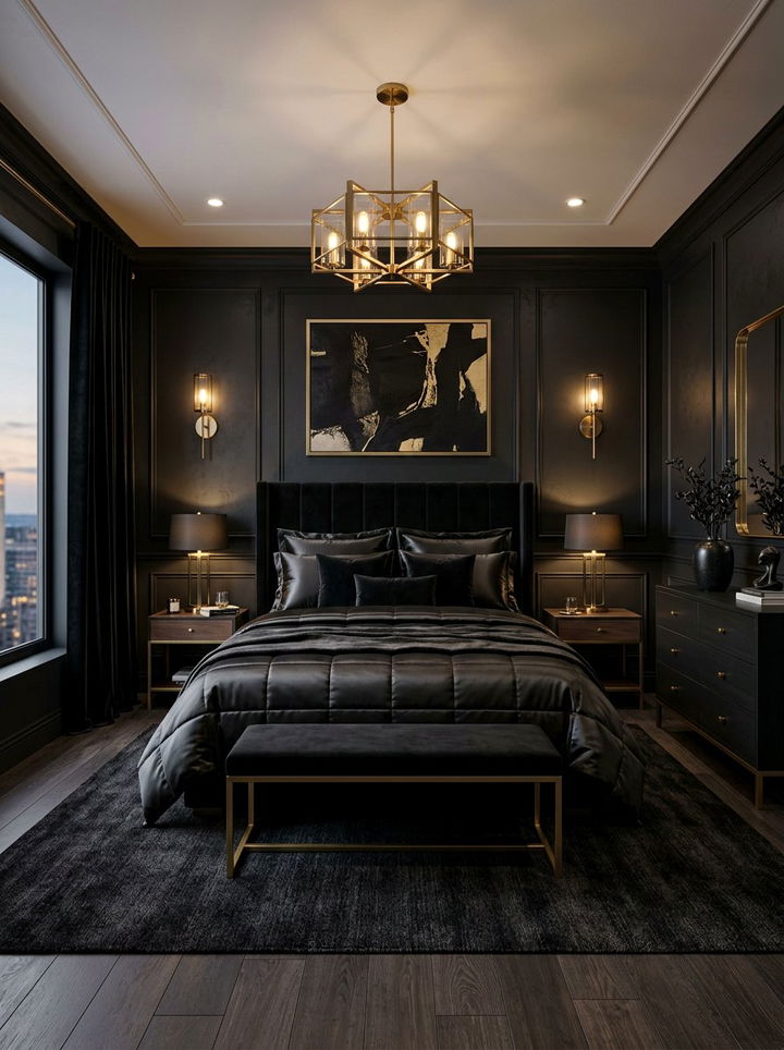 Onyx Bedroom - 30 dark neutral bedroom ideas
