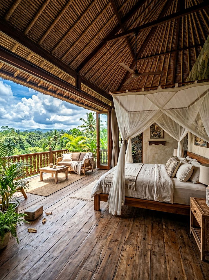 Open Air Balinese Bedroom - 30 Balinese bedroom ideas