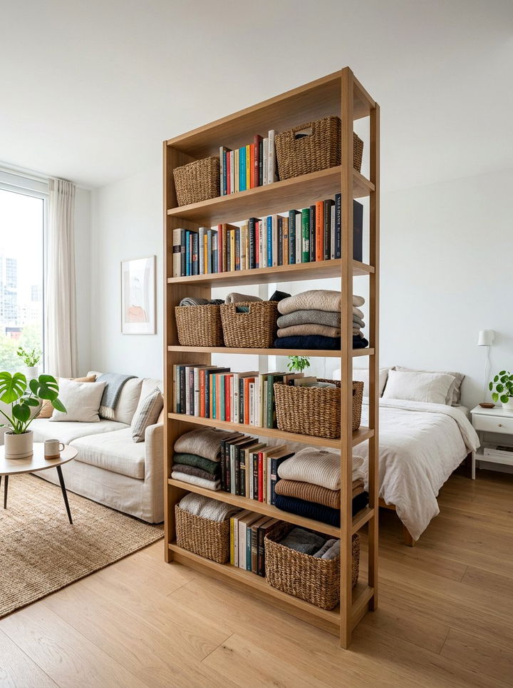 Open Back Bookshelf - 30 bedroom closet dividers