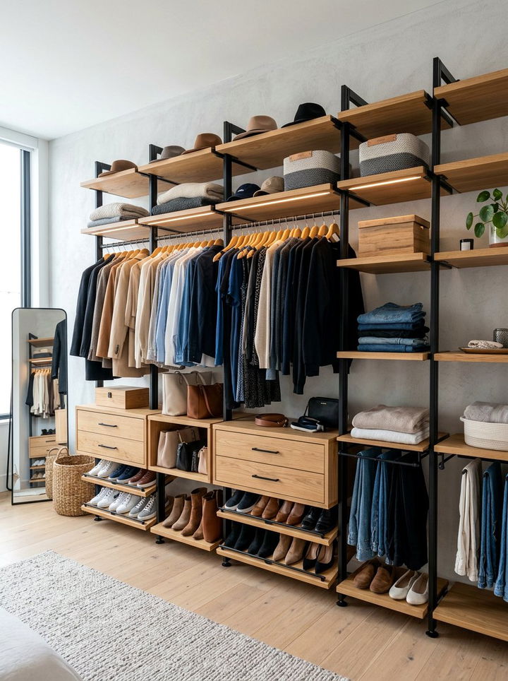 Open Closet System - 30 bedroom furniture ideas