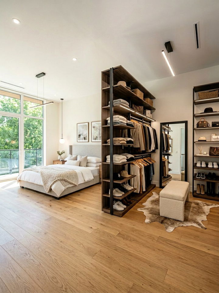 Open Concept Master Closet - 30 bedroom walk-in closets