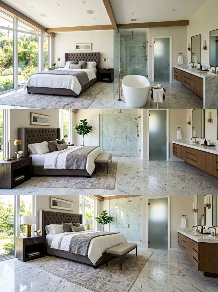 Open Concept Master Suite - 30 bedroom furniture placement