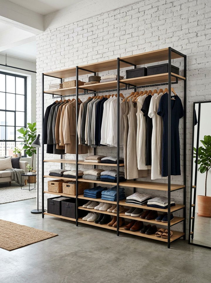 Open Concept Wardrobe - 30 bedroom closet systems