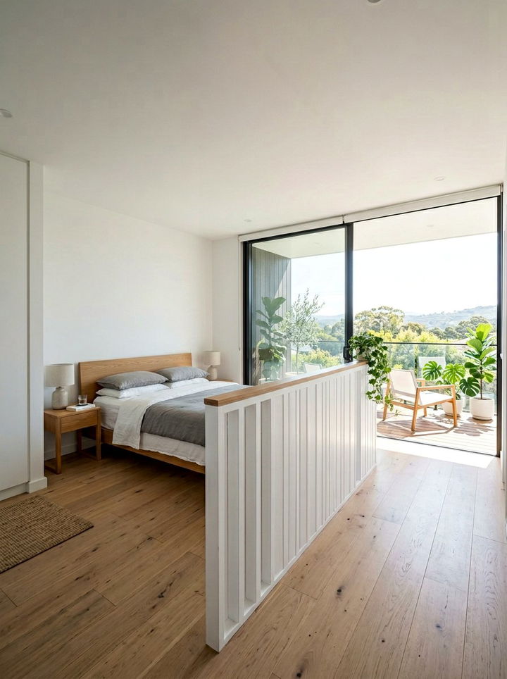 Open Slat Bedroom Half Wall - 30 bedroom half wall ideas