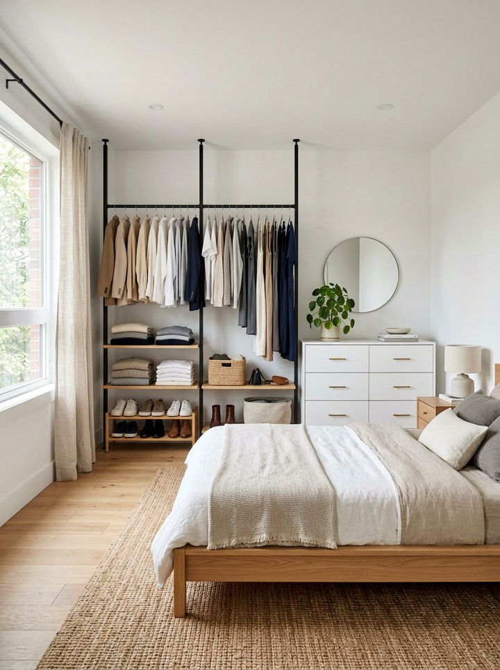 Open closet bedroom - 30 bedroom furniture settings