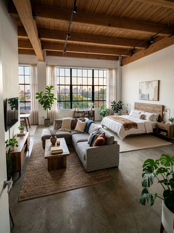 Open concept bedroom living space - 30 bedroom with sitting area ideas