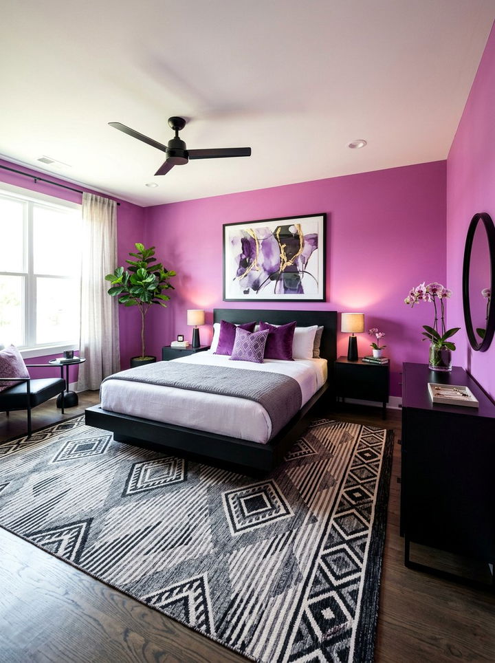 Orchid Purple Bedroom - 30 bedroom purple walls