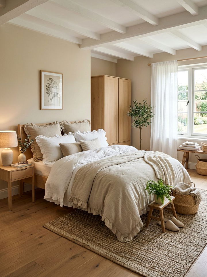 Organic Linen Bedding - 30 sleep-friendly bedroom ideas