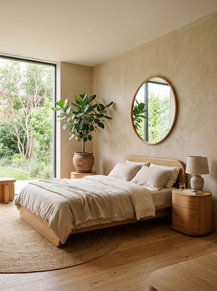 Organic Minimalist Bedroom - 30 minimalist beige bedroom ideas