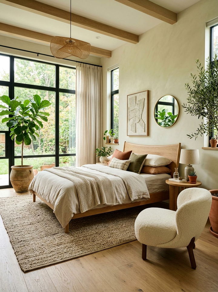 Organic Modern Bedroom - 30 new build bedroom ideas