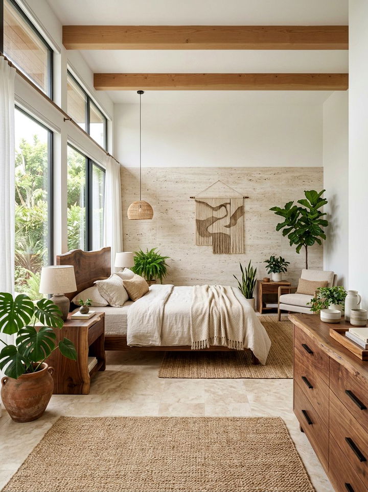 Organic Modern Beige Bedroom - 30 beige bedroom ideas