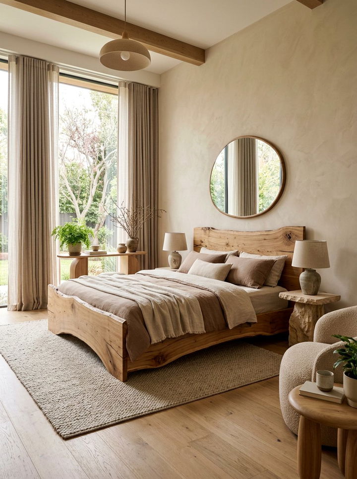 Organic Modern Beige Bedroom - 30 contemporary beige bedroom ideas