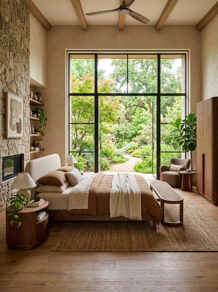 Organic Modern Brown Bedroom - 30 chocolate brown bedroom ideas