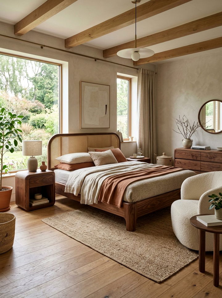 Organic Modern Walnut Bedroom - 30 walnut tone bedroom ideas