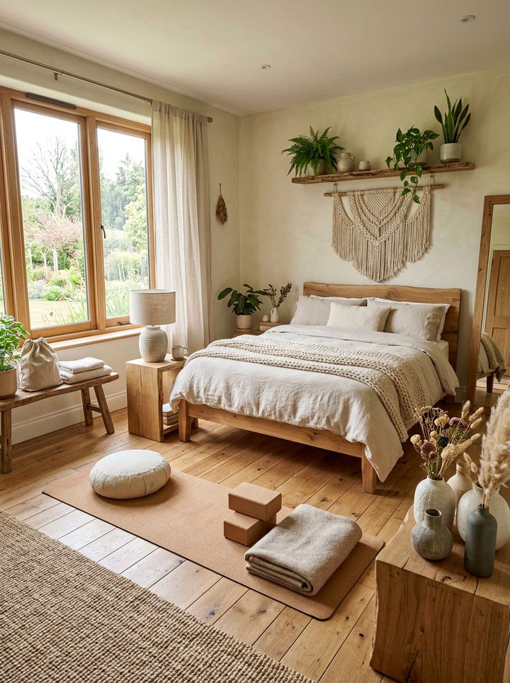 Organic Yoga Bedroom - 30 yoga bedroom ideas