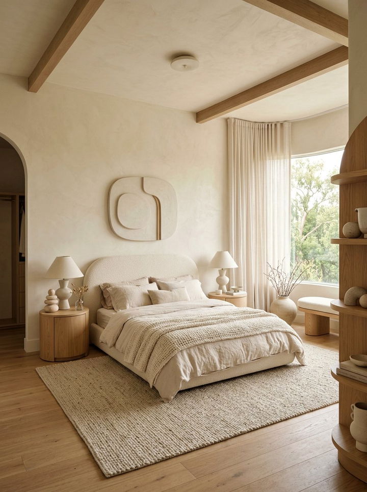 Organic modern cream bedroom - 30 modern cream bedroom ideas