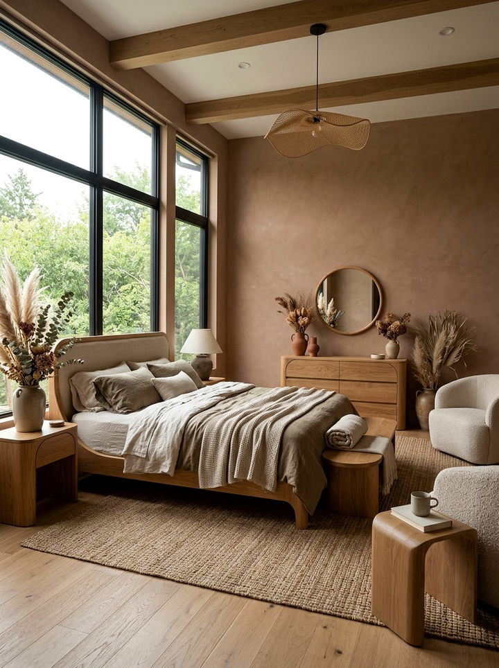 Organic modern master bedroom - 30 new construction bedroom ideas