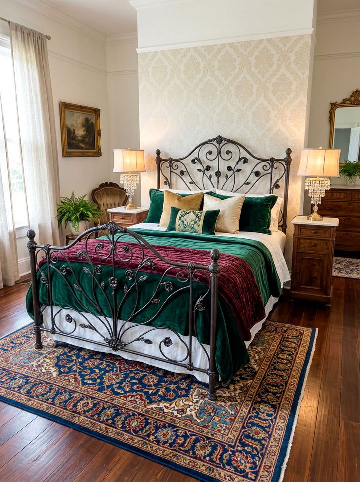 Ornate Iron Bed Frame - 30 bedroom iron beds