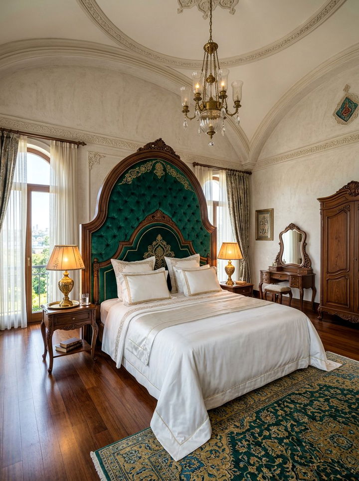 Ottoman Headboard - 30 Turkish bedroom ideas