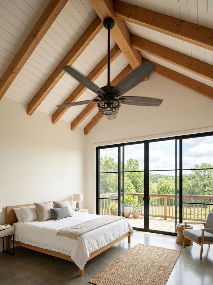 Outdoor Style Interior Fan - 30 bedroom ceiling fans