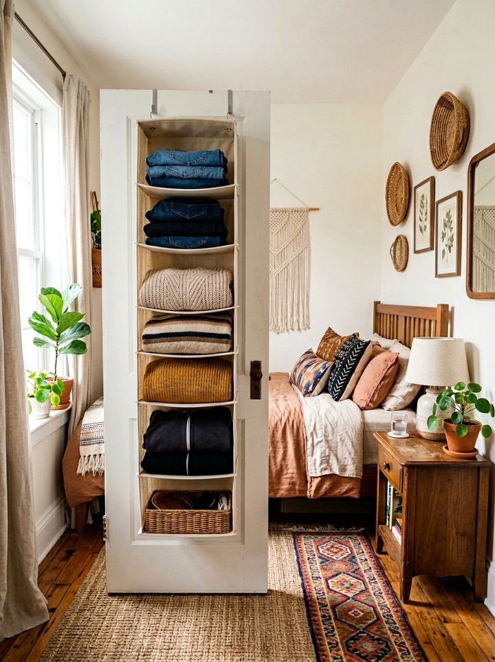 Over Door Fabric Hanging Shelf - 30 bedroom over door organizers