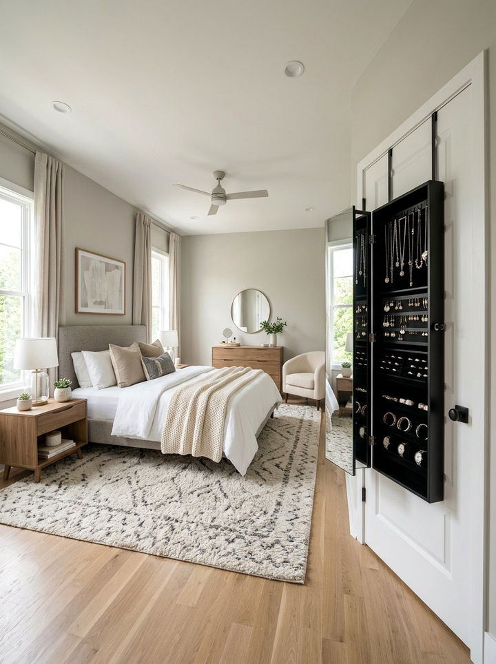 Over Door Jewelry Armoire - 30 bedroom over door organizers