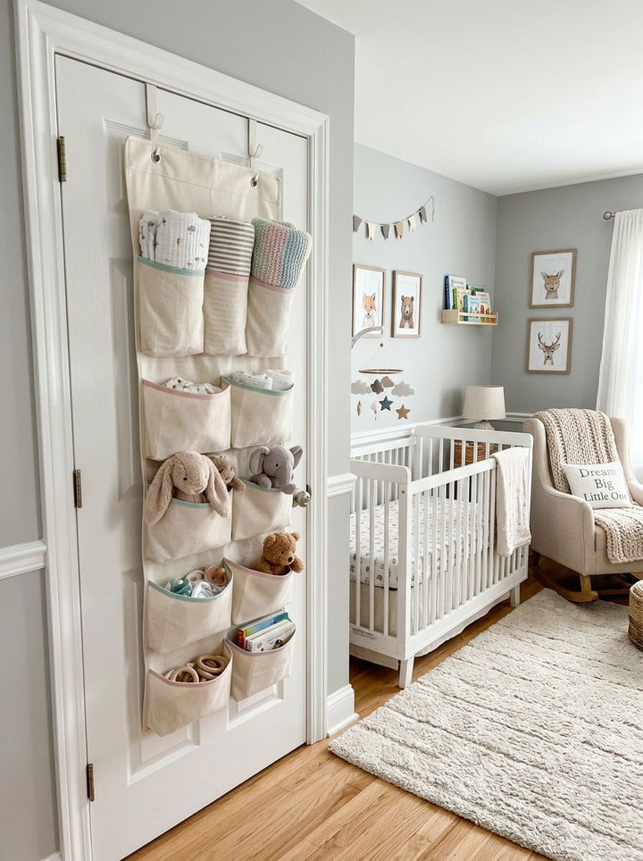 Over Door Nursery Storage Bin - 30 bedroom over door organizers