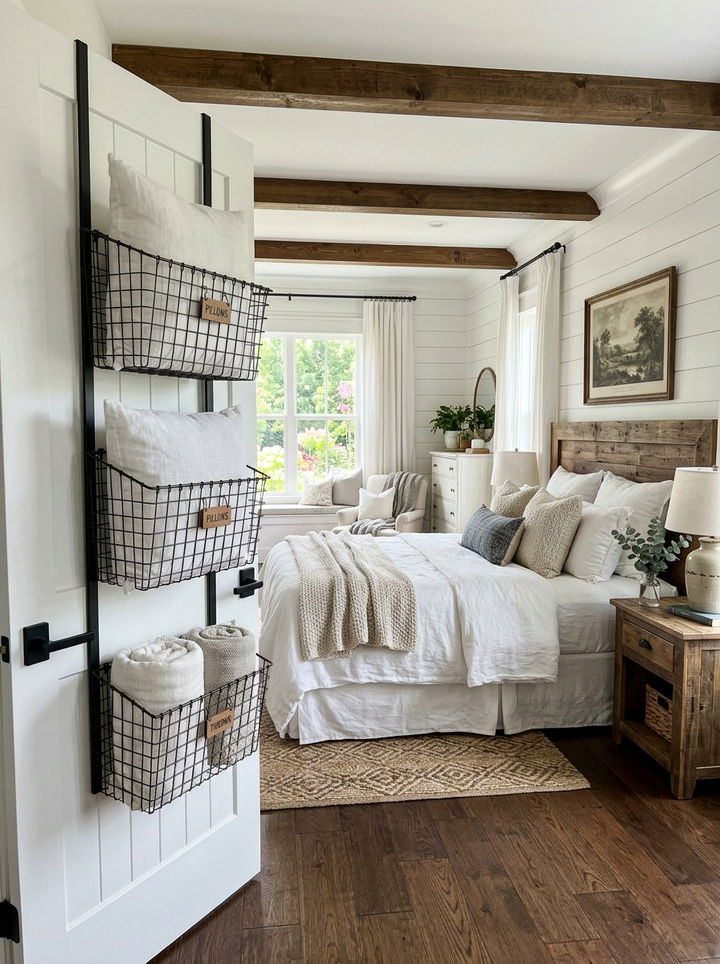 Over Door Tiered Wire Basket - 30 bedroom over door organizers