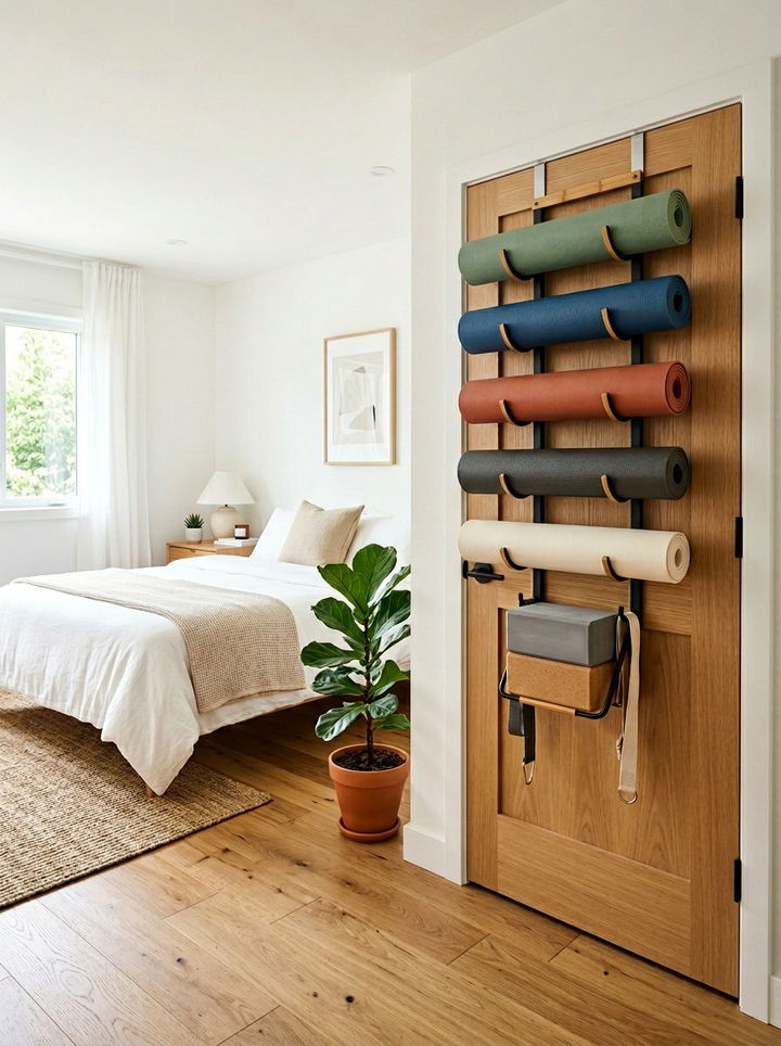 Over Door Yoga Mat Holder - 30 bedroom over door organizers