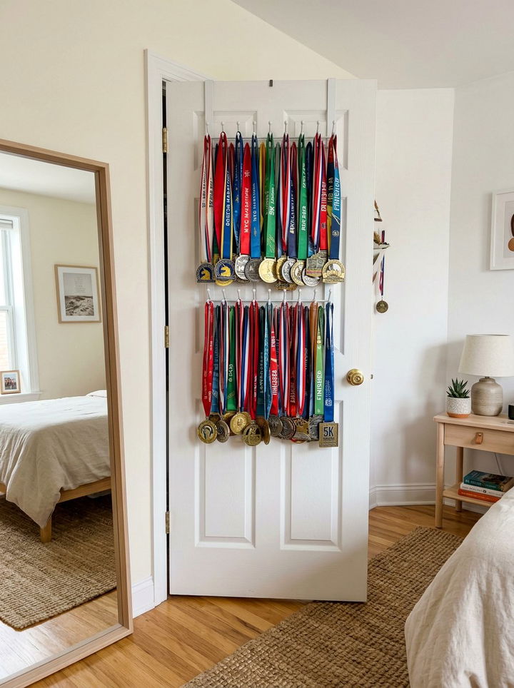Over The Door Medal Rack - 30 bedroom medal display ideas