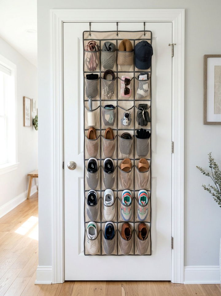 Over The Door Organizer - 30 bedroom small space solutions