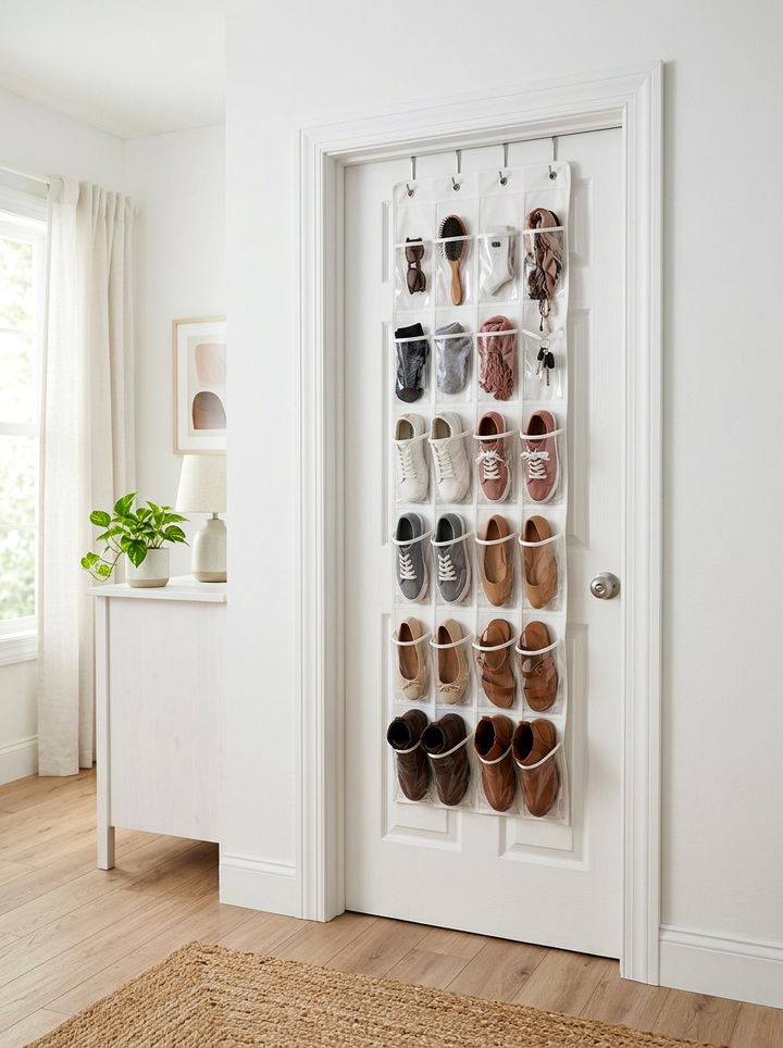 Over The Door Organizer - 30 bedroom storage ideas