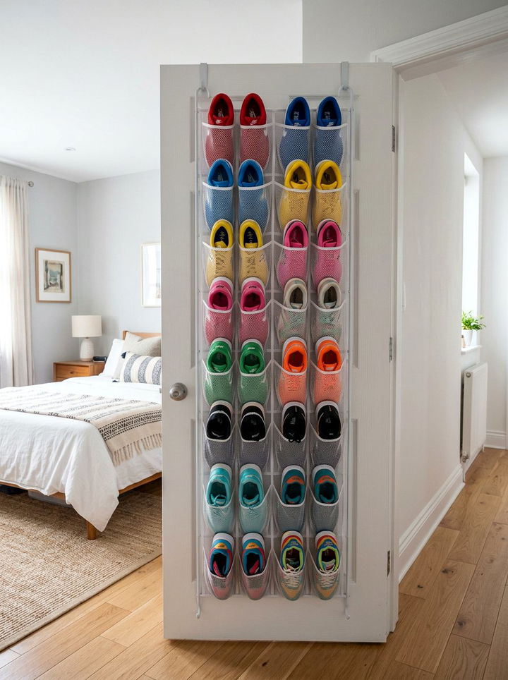 Over The Door Rack Bedroom - 30 bedroom wall storage ideas