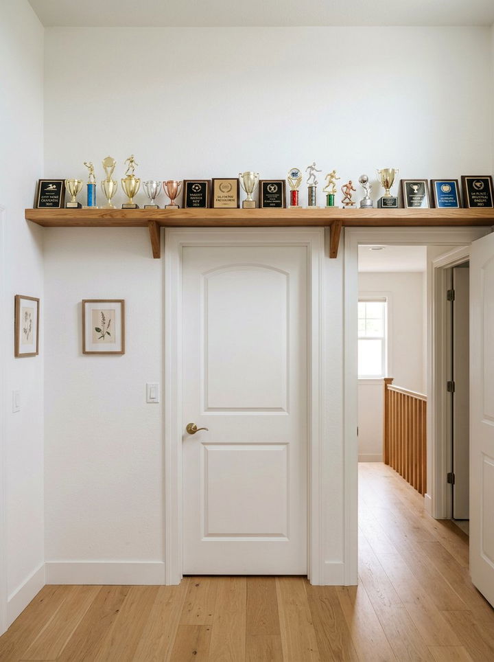 Over The Door Shelf - 30 bedroom award display ideas