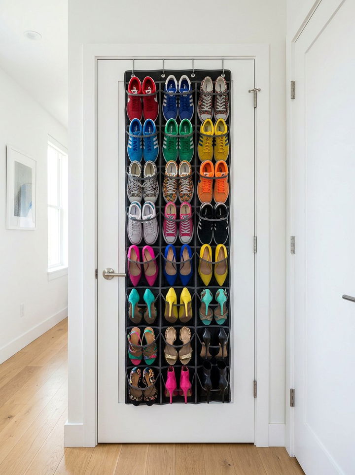 Over The Door Shoe Rack - 30 bedroom closet organizers