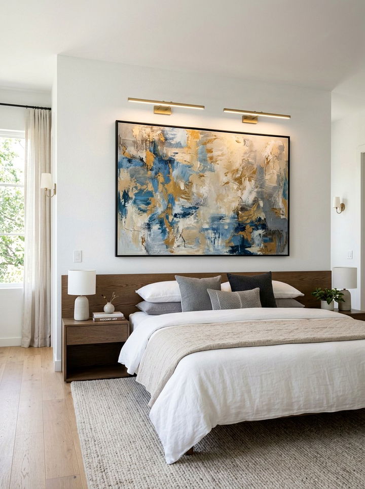 Over The Headboard Picture Lights - 30 bedroom sconce ideas