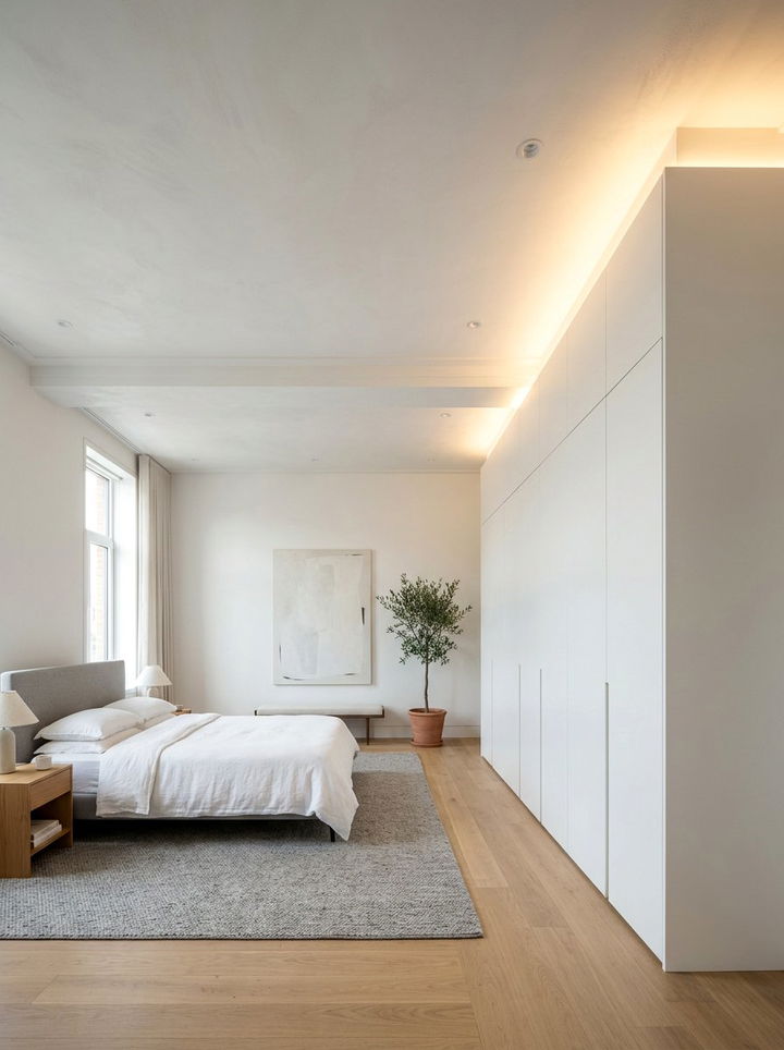 Over Wardrobe LED - 30 bedroom LED lighting ideas