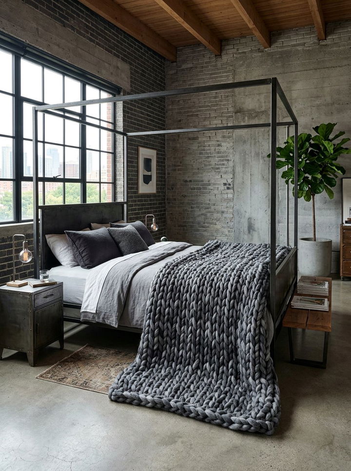 Oversized Arm Knit Blanket - 30 bedroom knit blankets