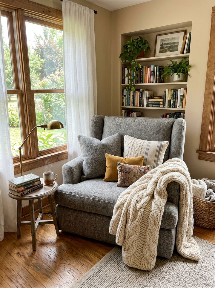 Oversized Armchair - 30 bedroom reading chairs