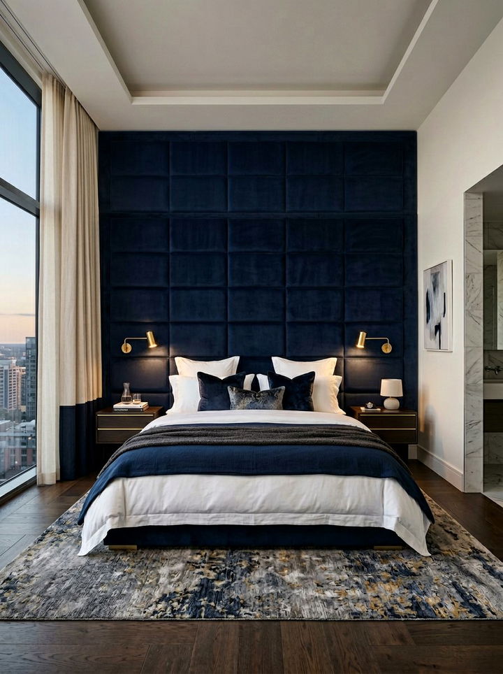 Oversized Headboard Bed - 30 bedroom bed ideas
