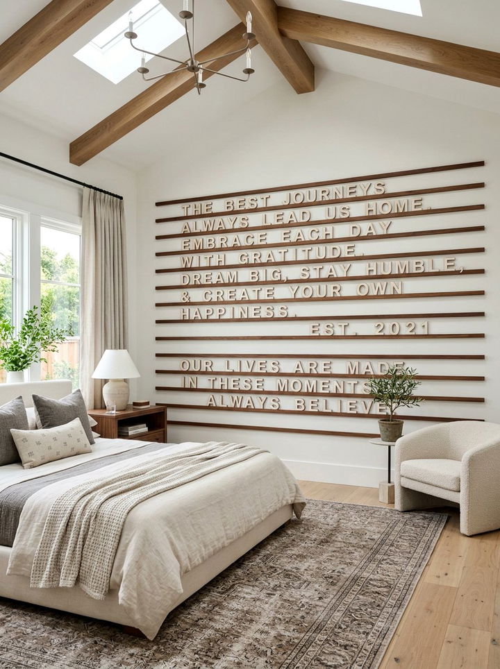 Oversized Letter Board Wall - 30 bedroom letter boards