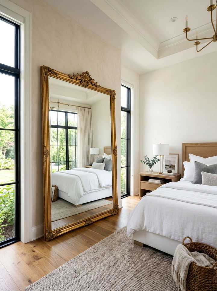 Oversized Mirror Bedroom - 30 celebrity bedroom ideas