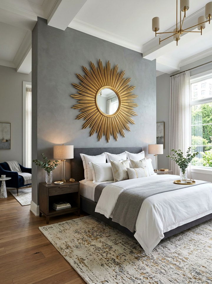 Oversized Sunburst Mirror - 30 bedroom sunburst mirrors