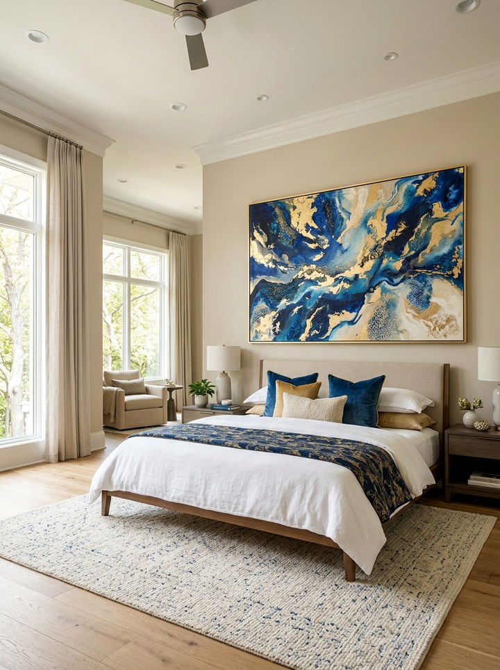 Oversized Wall Art - 30 bedroom conversation starter ideas