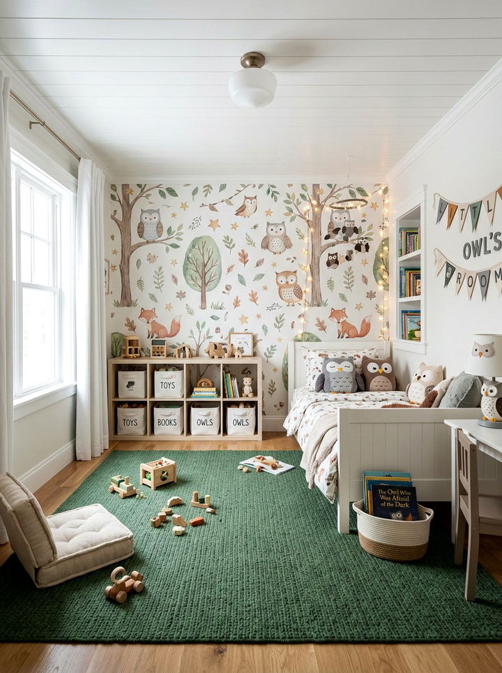 Owl Kids Bedroom - 30 bird bedroom ideas