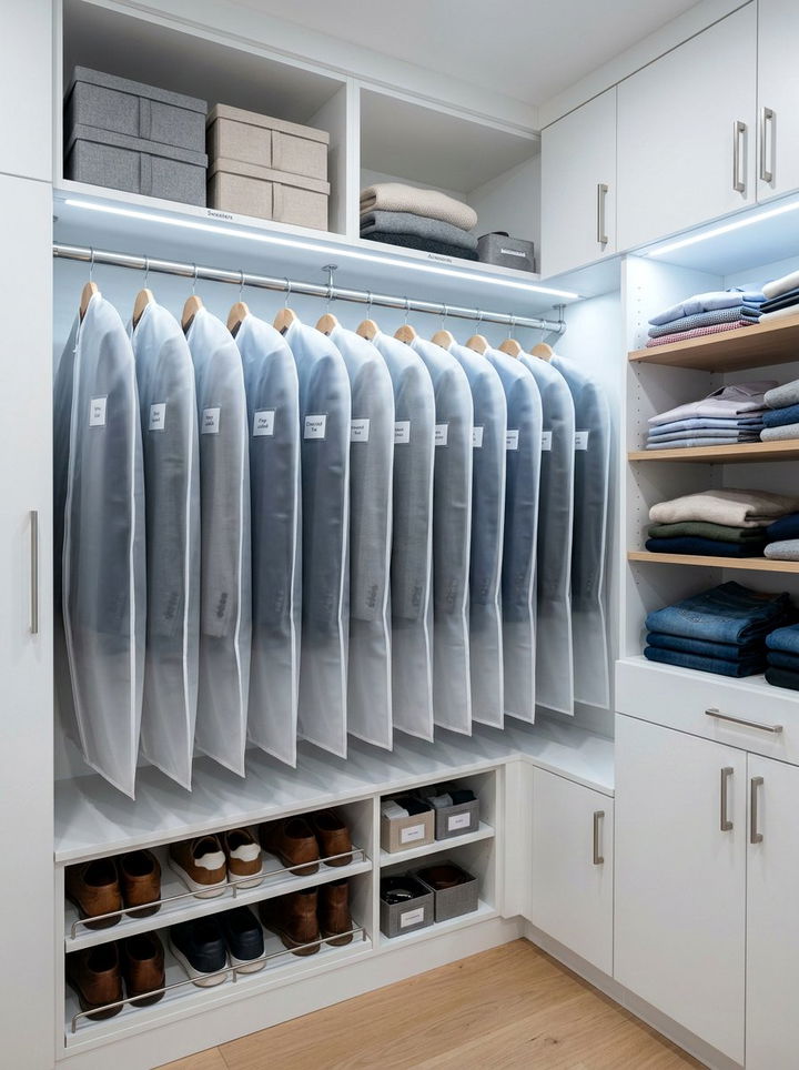 30 Practical Bedroom Suit Bags for Better Closet Organization