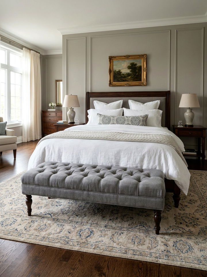 Padded Bedroom Bench - 30 bedroom soft settings