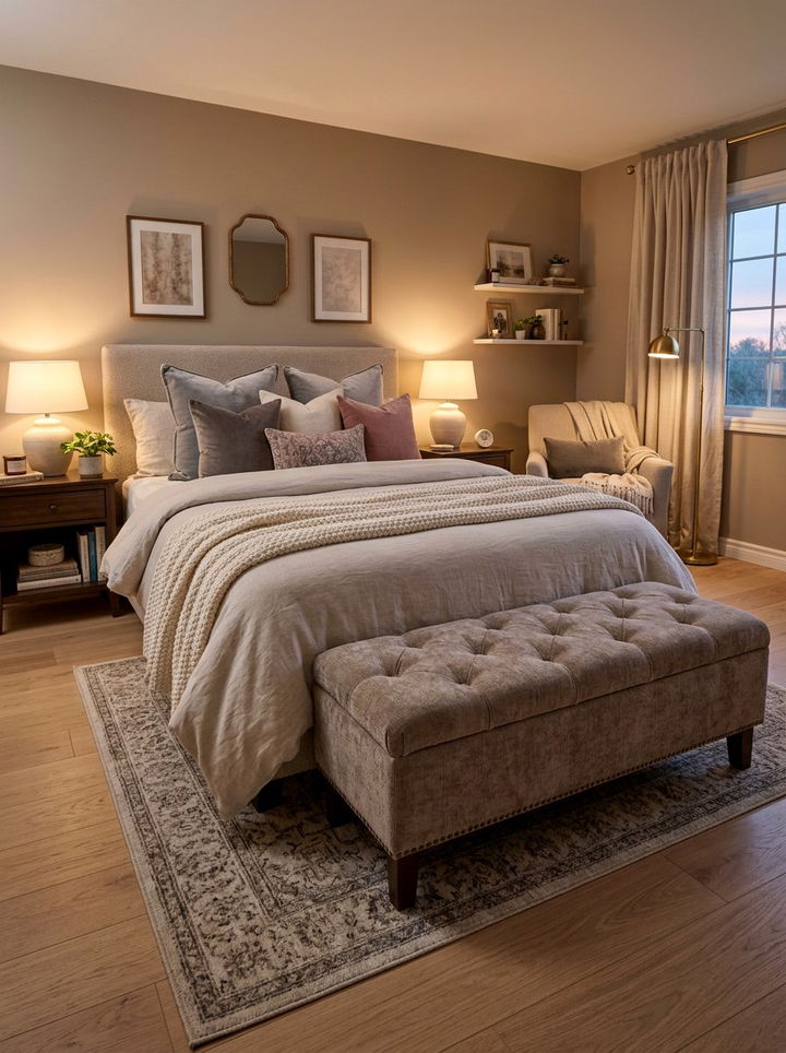 Padded Storage Bench - 30 bedroom storage benches