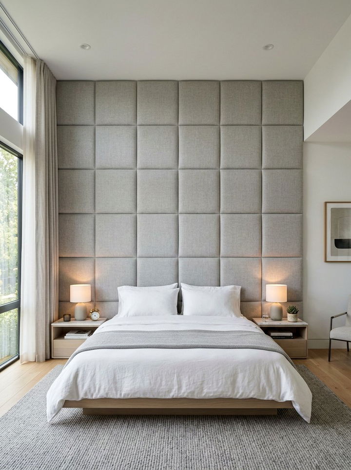 Padded Wall Decor - 30 plush bedroom ideas