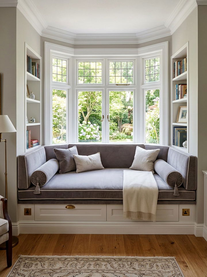 Padded Window Seat - 30 bedroom window seat ideas